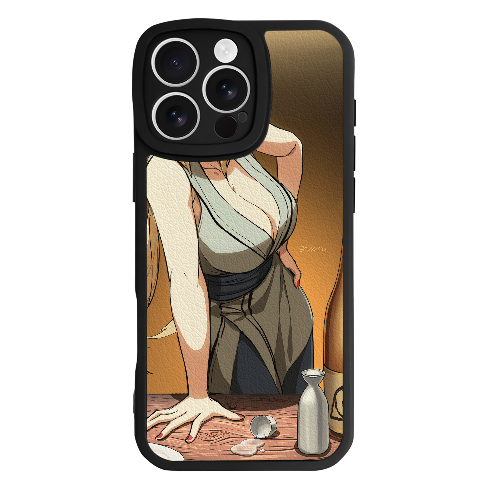 （画像用） NARUTO -ナルト- NARUTO -ナルト- 疾風伝 【iPhone 16シリーズ対応】シリコンスマホケース（レザー調） 材質：シリコン